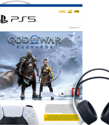 PlayStation 5 + God of War Ragnarok + Hogwarts Legacy + 3D Pulse Gaming Headset