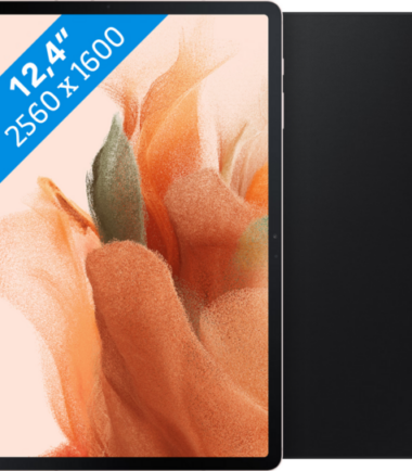 Samsung Galaxy Tab S7 FE 64GB Wifi Roze + Book Case Zwart