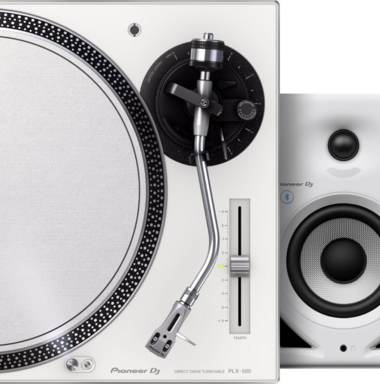 Pioneer DJ PLX-500 Wit + Pioneer DJ DM-40D-BT Wit