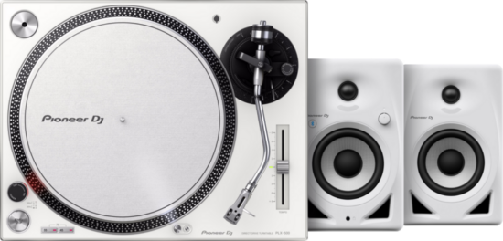 Pioneer DJ PLX-500 Wit + Pioneer DJ DM-40D-BT Wit