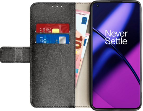 Just in Case Wallet OnePlus 11 Book Case Zwart