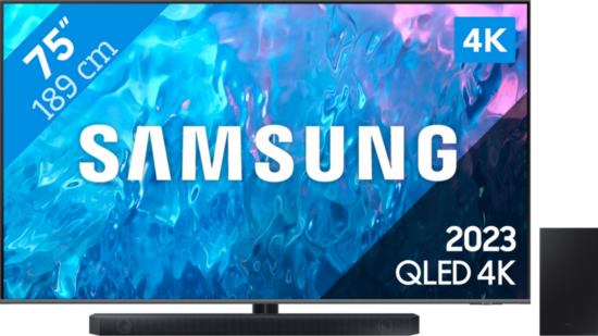 Samsung QLED 75Q74C (2023) + Soundbar