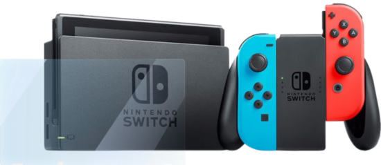 Nintendo Switch Rood/Blauw + Bluebuilt Screenprotector