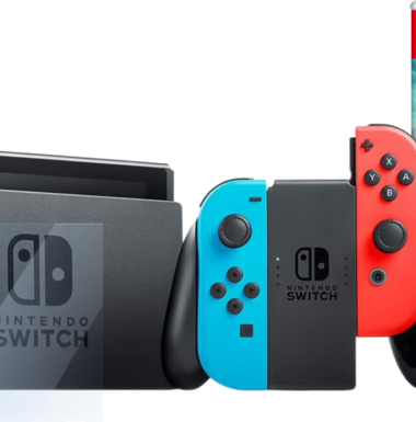 Nintendo Switch Rood/Blauw + Zelda Tears of the Kingdom + Bluebuilt Screenprotector