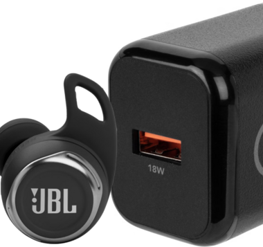 JBL Reflect Flow Pro Zwart + BlueBuilt Oplader 18W