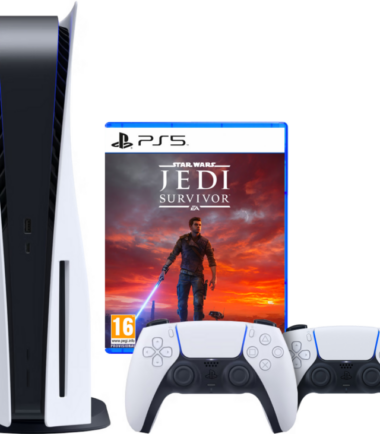 PlayStation 5 Disc Edition + Star Wars: Jedi Survivor + Tweede Controller Wit