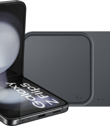 Samsung Galaxy Z Flip 5 256GB Zwart 5G + Samsung Duo Draadloze Oplader 15 Watt