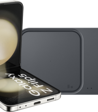 Samsung Galaxy Z Flip 5 256GB Creme 5G + Samsung Duo Draadloze Oplader 15 Watt