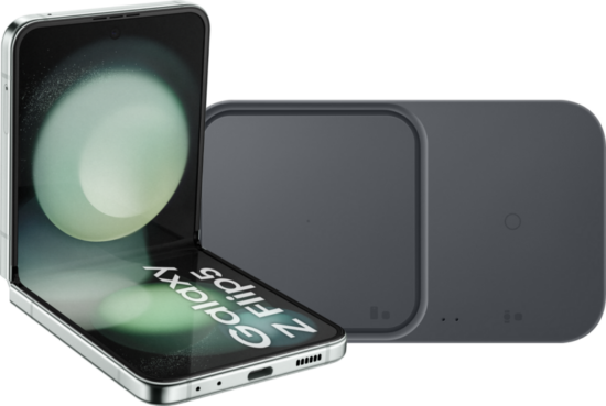 Samsung Galaxy Z Flip 5 256GB Mint 5G + Samsung Duo Draadloze Oplader 15 Watt