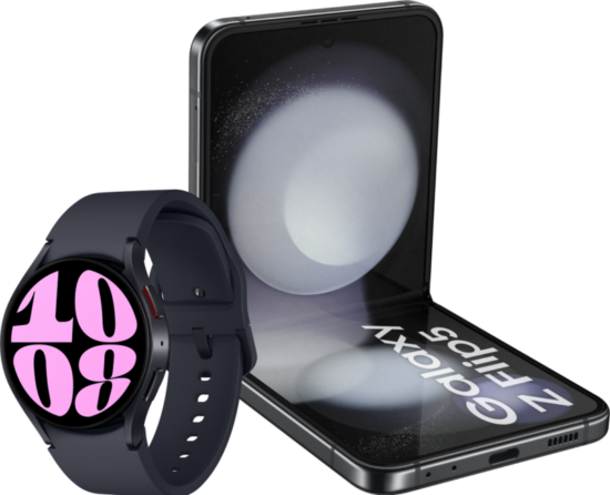Samsung Galaxy Z Flip 5 512GB Zwart 5G + Galaxy Watch 6 Zwart 40mm