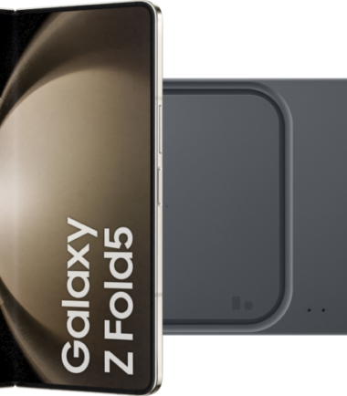 Samsung Galaxy Z Fold 5 256GB Creme 5G + Samsung Duo Draadloze Oplader 15 watt