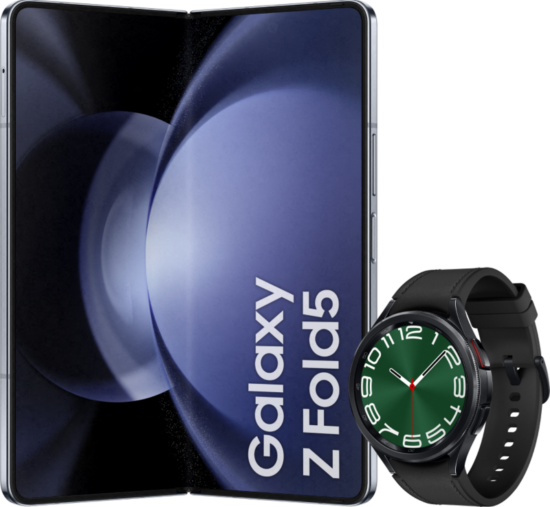 Samsung Galaxy Z Fold 5 256GB Blauw 5G + Galaxy Watch 6 Classic Zwart 47mm