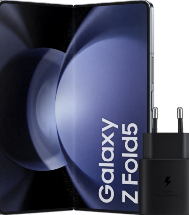 Samsung Galaxy Z Fold 5 256GB Blauw 5G + Samsung Oplader 25 Watt Zwart