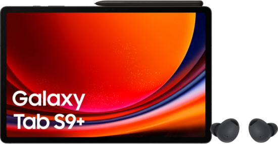 Samsung Galaxy Tab S9 Plus 12.4 inch 256GB Wifi en 5G Zwart + Samsung Galaxy Buds 2 Pro