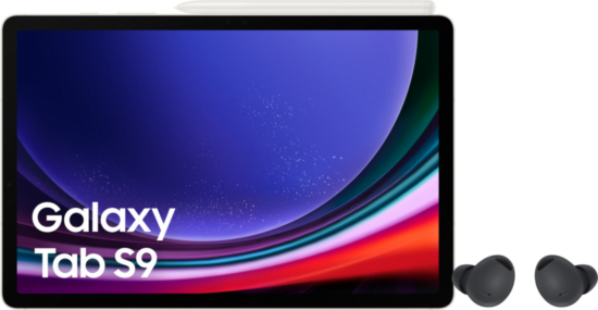 Samsung Galaxy Tab S9 11 inch 128GB Wifi Crème + Samsung Galaxy Buds 2 Pro