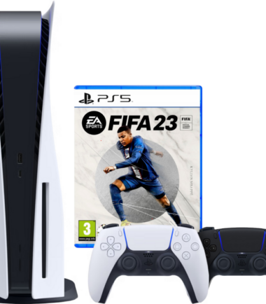 PlayStation 5 Disc Edition + FIFA 23 + Extra Controller Zwart