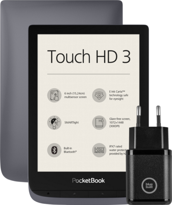 Touch HD 3 Grijs + BlueBuilt Oplader