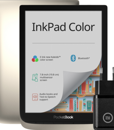 PocketBook InkPad Color Zilver + BlueBuilt Oplader