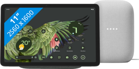 Google Pixel Tablet 256GB Wifi Grijs + Nest Audio Chalk
