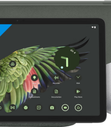 Google Pixel Tablet 128GB Wifi Grijs + Pixel Tablet Back Cover Grijs + Nest Mini Wit