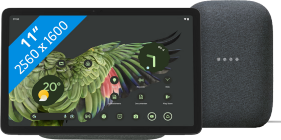 Google Pixel Tablet 128GB Wifi Grijs + Nest Audio Charcoal