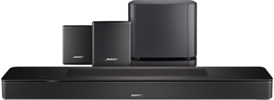 Bose Smart Soundbar 600 + Bose Bass Module 500 Zwart + Bose Surround Speakers Zwart