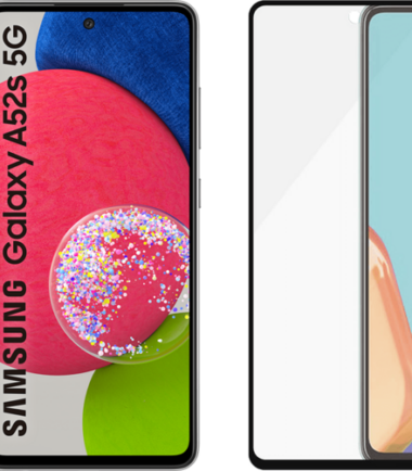 Samsung Galaxy A52s 128GB Zwart 5G + PanzerGlass Screenprotector Glas