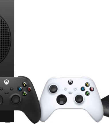Xbox Series S 1 TB Zwart + Wireless Controller Robot Wit + PDP Gaming Dual Charge System