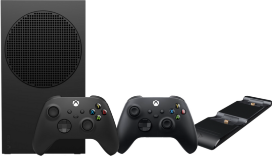 Xbox Series S 1 TB Zwart + Wireless Controller Carbon Zwart + PDP Gaming Dual Charge