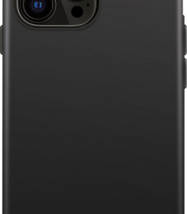 XQISIT Silicone Case Apple iPhone 15 Back Cover Zwart