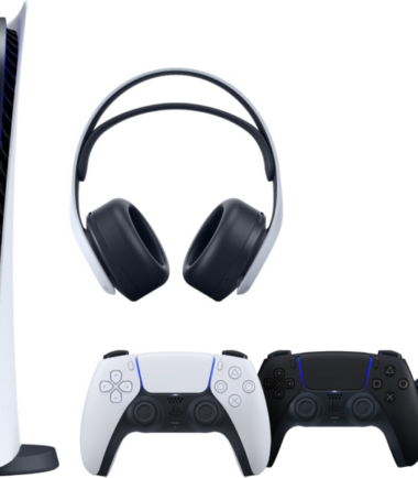 PlayStation 5 Digital Edition + Extra Controller Zwart + oplaadstation + 3D Pulse Headset