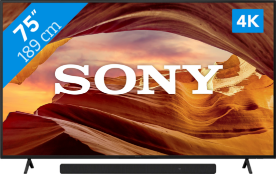 Sony KD-75X75WL (2023) + Soundbar