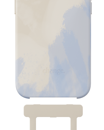 Change Case Apple iPhone 15 Pro Back Cover met Koord Blauw
