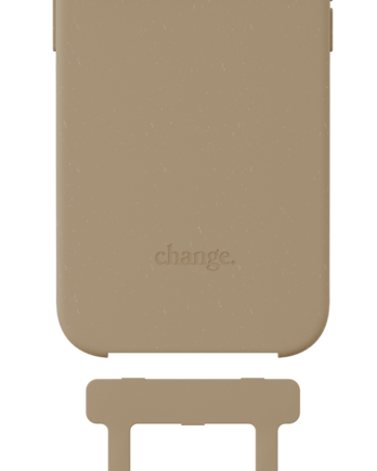 Change Case Apple iPhone 15 Pro Max Back Cover met Koord Bruin