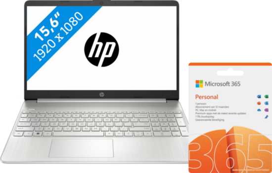HP Laptop 15s-eq2096nb + Microsoft Office 365 Personal