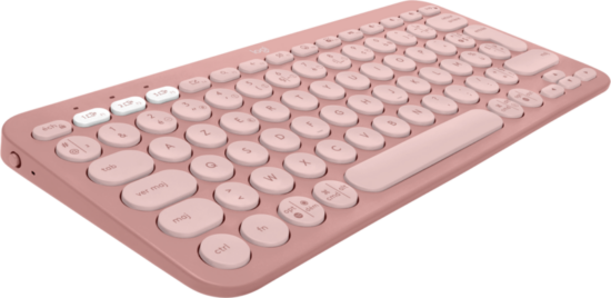 Logitech Pebble Keyboard 2 - K380s Rose Azerty