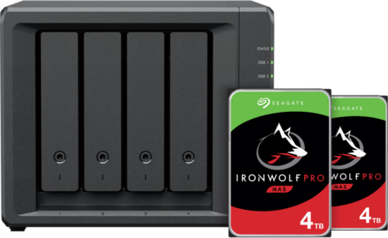Synology DS423+ + Seagate Ironwolf 8TB Pro (2x4TB)