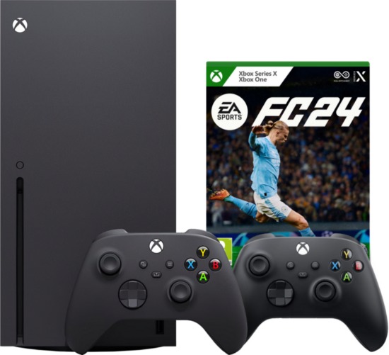 Xbox Series X + EA Sports FC 24 + Tweede Controller Zwart