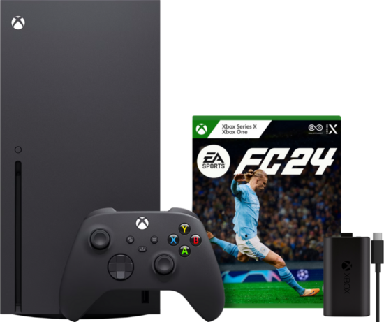 Xbox Series X + EA Sports FC 24 + Play & Charge kit