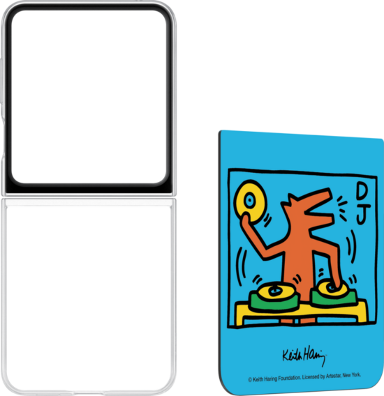 Samsung Galaxy Z Flip 5 FlipSuit Keith Haring Music Back Cover Transparant