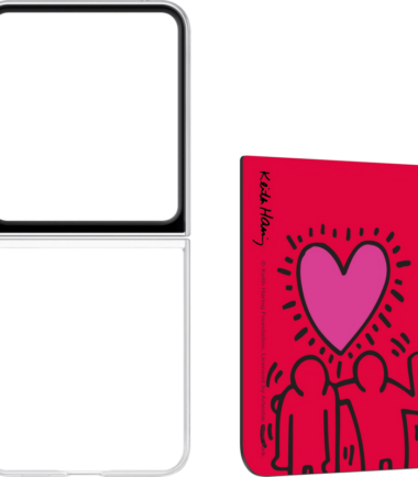 Samsung Galaxy Z Flip 5 FlipSuit Keith Haring Love Back Cover Transparant