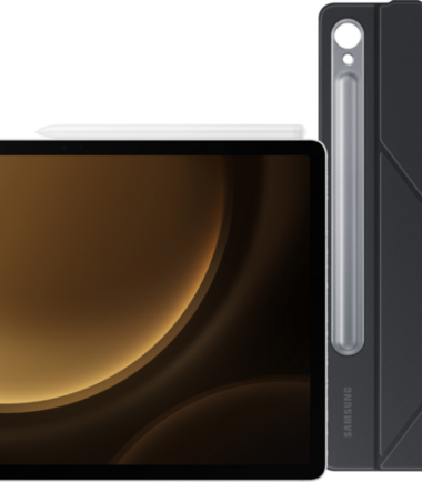 Samsung Galaxy Tab S9 FE Plus 128GB Wifi Zilver + Book Case Zwart