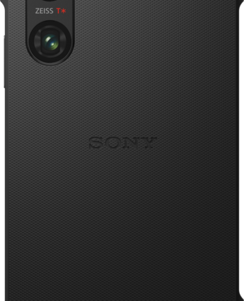 Sony Xperia 1 V Back Cover Zwart Met Standaard