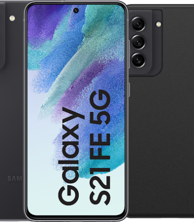 Samsung Galaxy S21 FE 128GB Grijs 5G + Otterbox React Back Cover Zwart