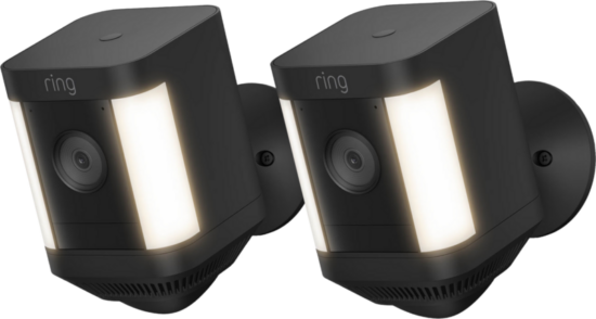 Ring Spotlight Cam Plus - Battery - Zwart - 2-pack