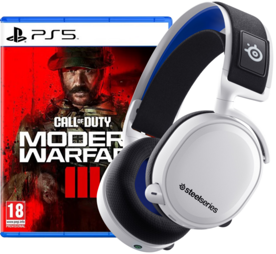 Call of Duty: Modern Warfare III PS5 + SteelSeries Arctis 7P+ Wit