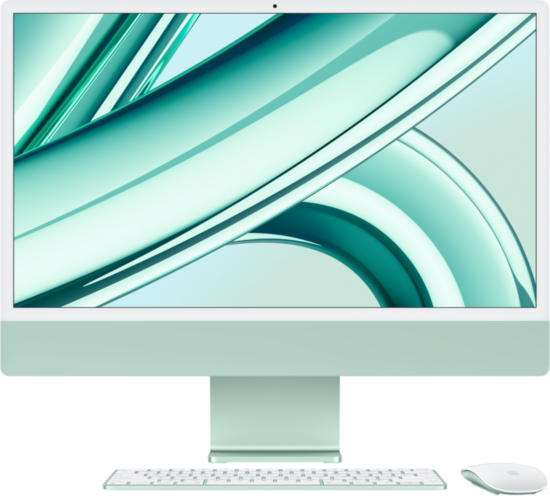 Apple iMac 24" (2023) M3 (8 core CPU/8 core) GPU 8GB/256GB Groen AZERTY