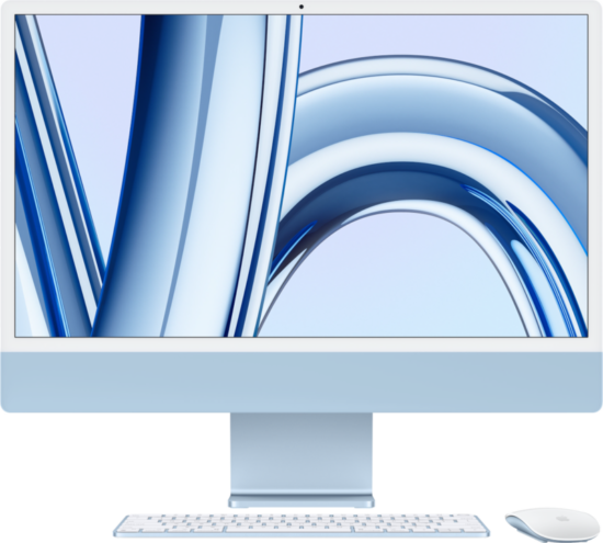 Apple iMac 24" (2023) M3 (8 core CPU/8 core GPU) 8GB/256GB Blauw AZERTY