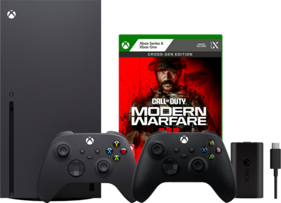Xbox Series X + Call of Duty: Modern Warfare III + Controller Zwart + Play & Charge kit