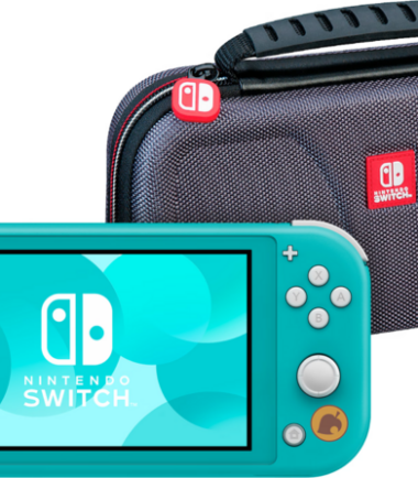 Nintendo Switch Lite Animal Crossing New Horizons Editie Turquoise + Beschermhoes